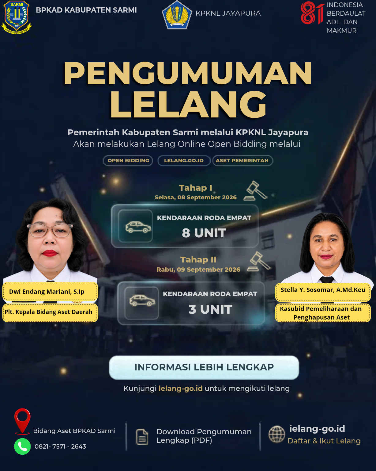 BPKAD LAKSANAKAN LELANG
